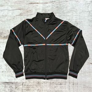 Winning Ways Vintage Black and multi Colored Jacket Women’s Size Small